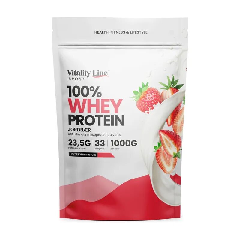Sport whey jordbær 1 kg