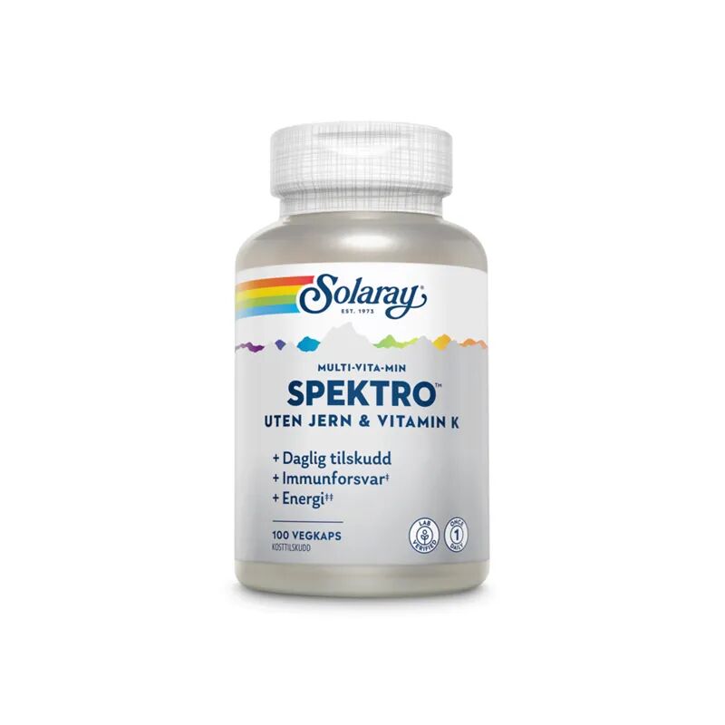 Spektro multivitamin uten jern & vitamin K 100 kapsler