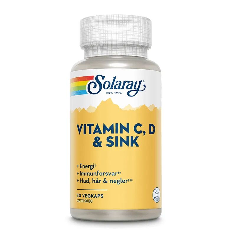 Vitamin C, D og sink 30 kapsler