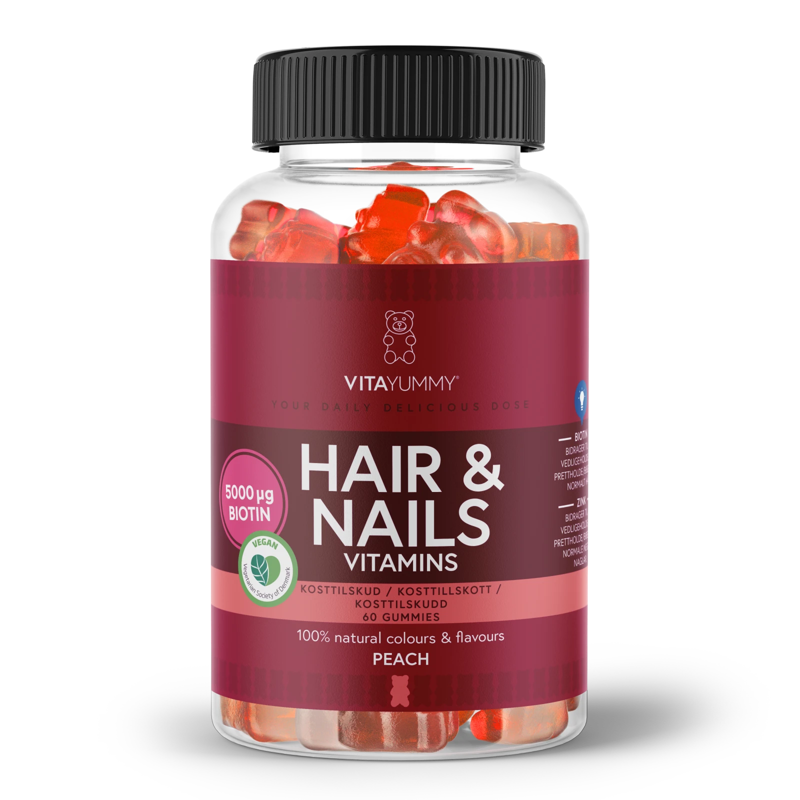 Hair & Nails vitamins fersken