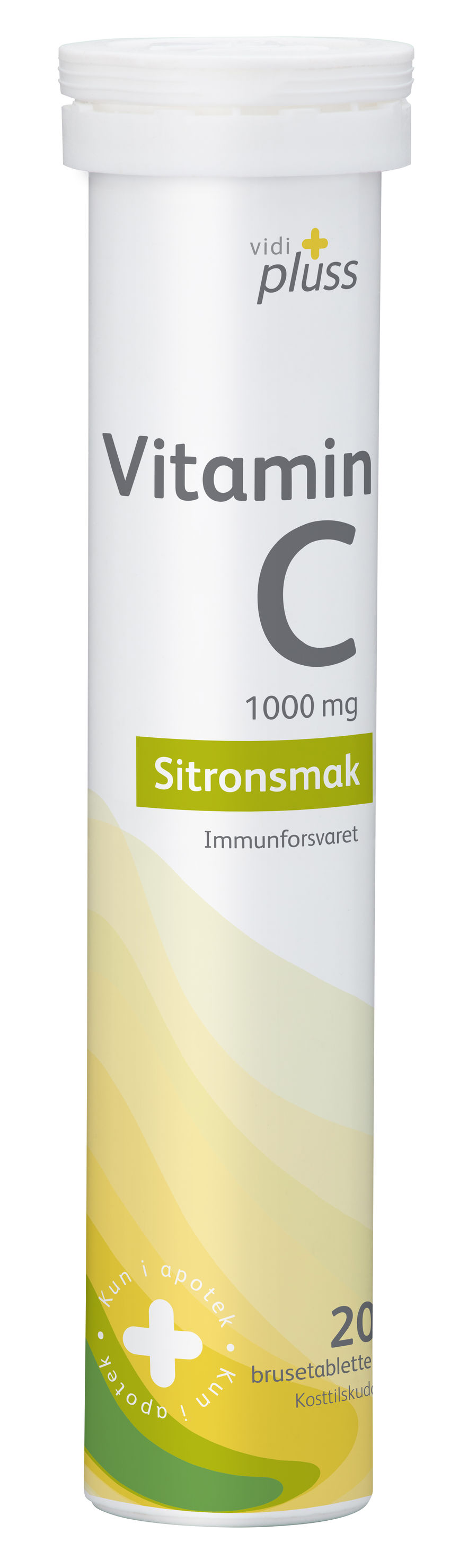 C-vitamin 1000mg brusetabletter sitronsmak 20 stk