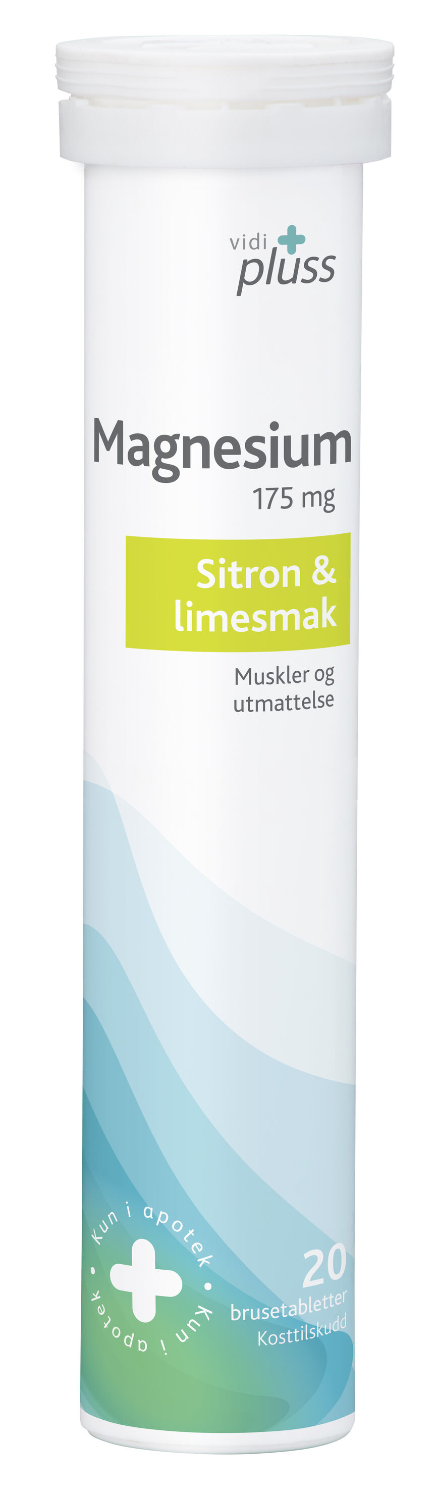 Magnesium brusetablett 175 mg sitron & lime smak 20 stk