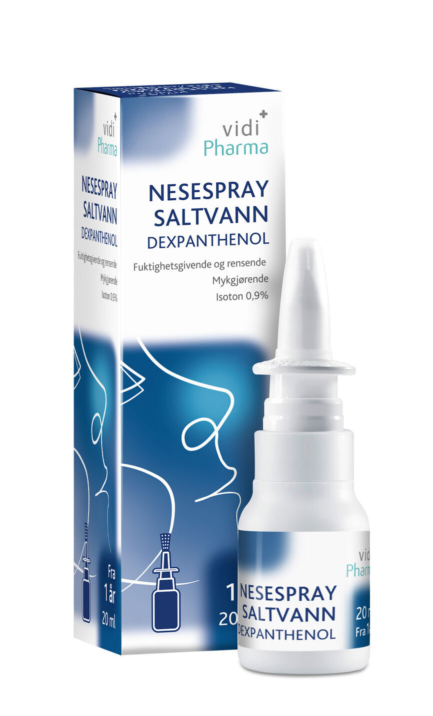 Nesespray saltvann dexpanthenol 20 ml