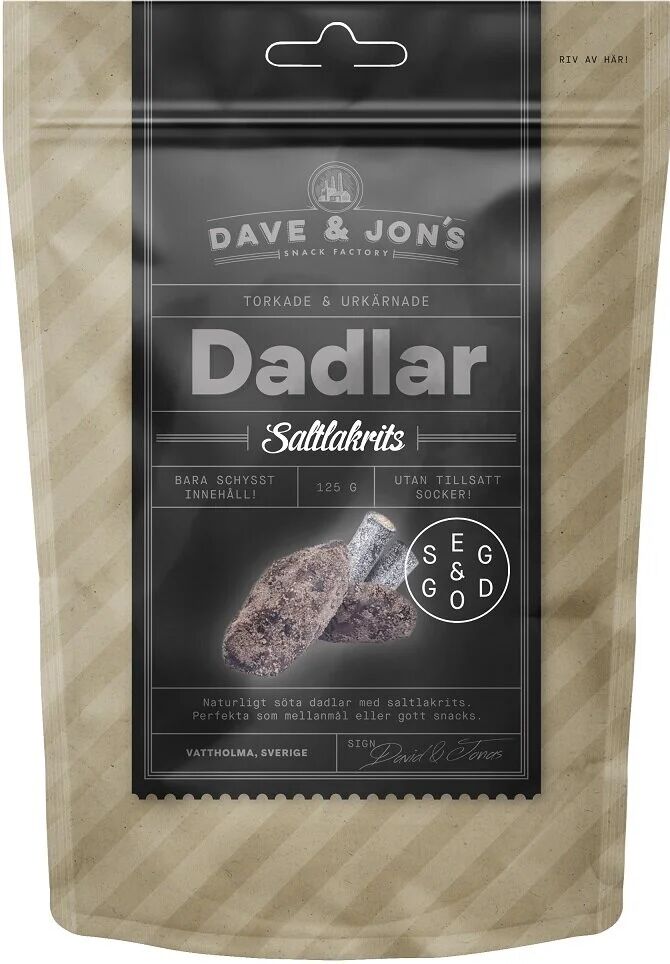 Dadler salt lakris 125 g