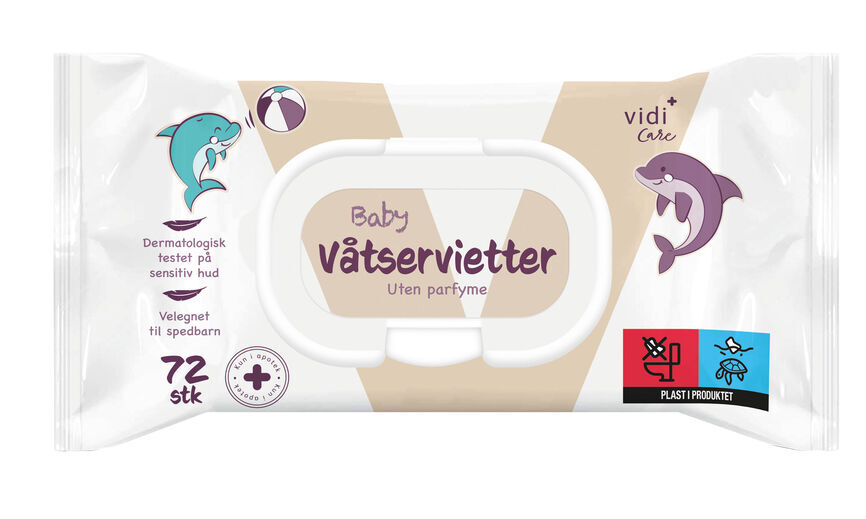 Baby våtservietter 72 stk