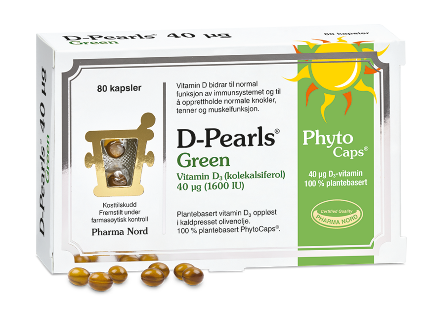 D-pearls green kaps 40mcg