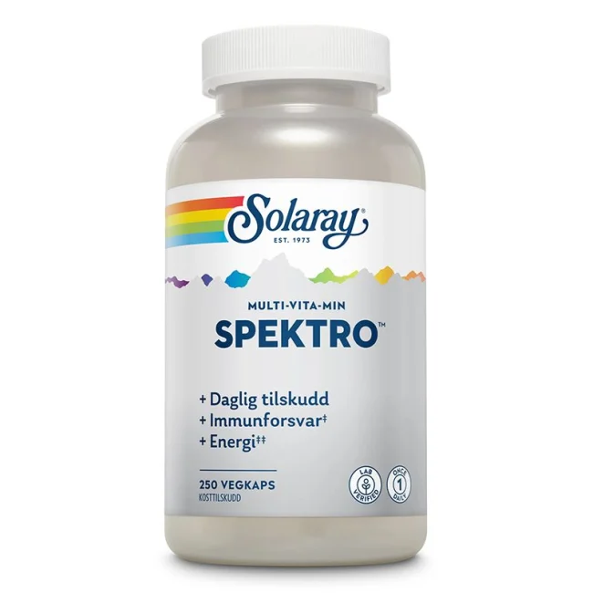 Spektro multivitamin med jern 250 kapsler