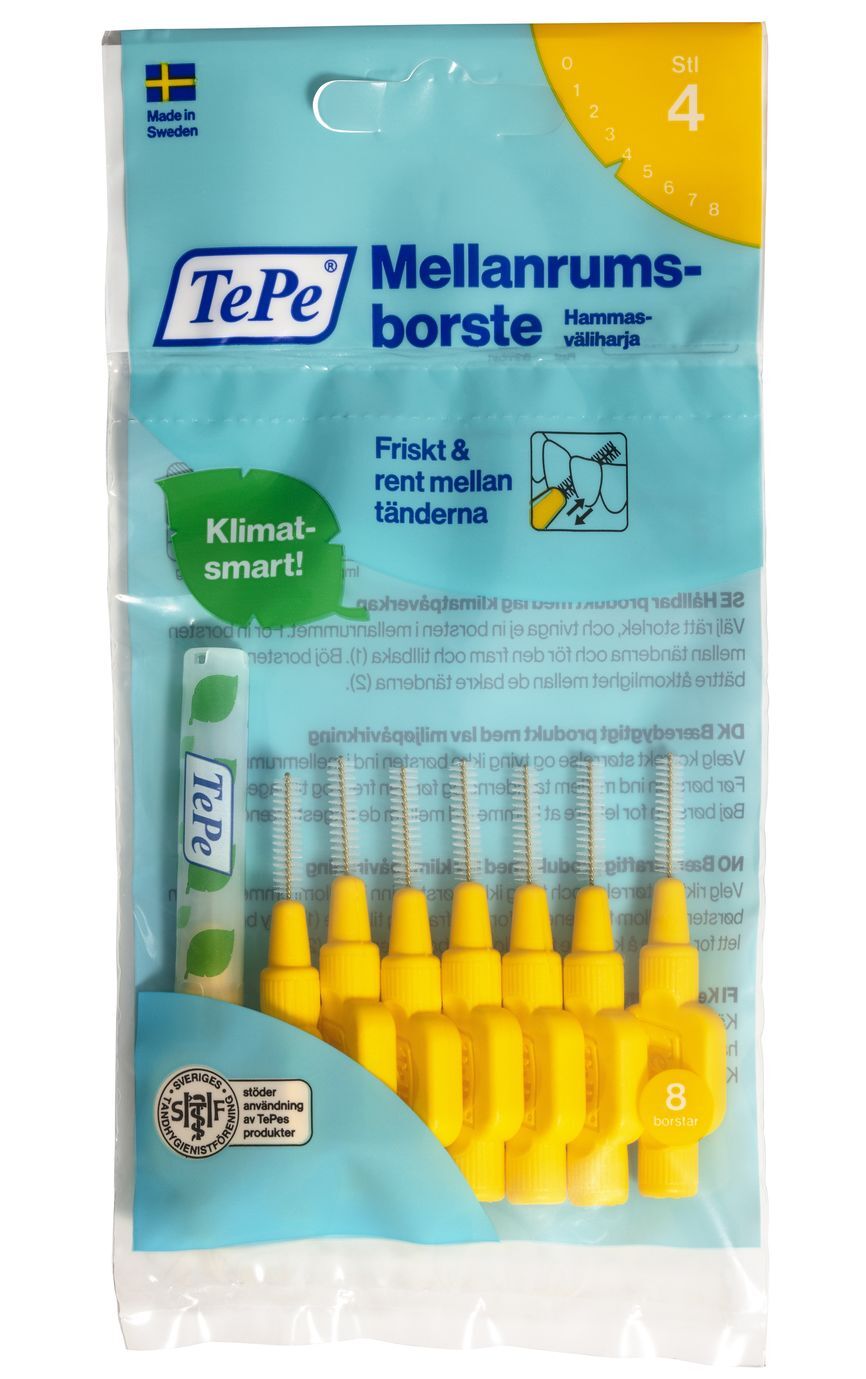 Mellomromsbørste 0,7 mm 8 stk 