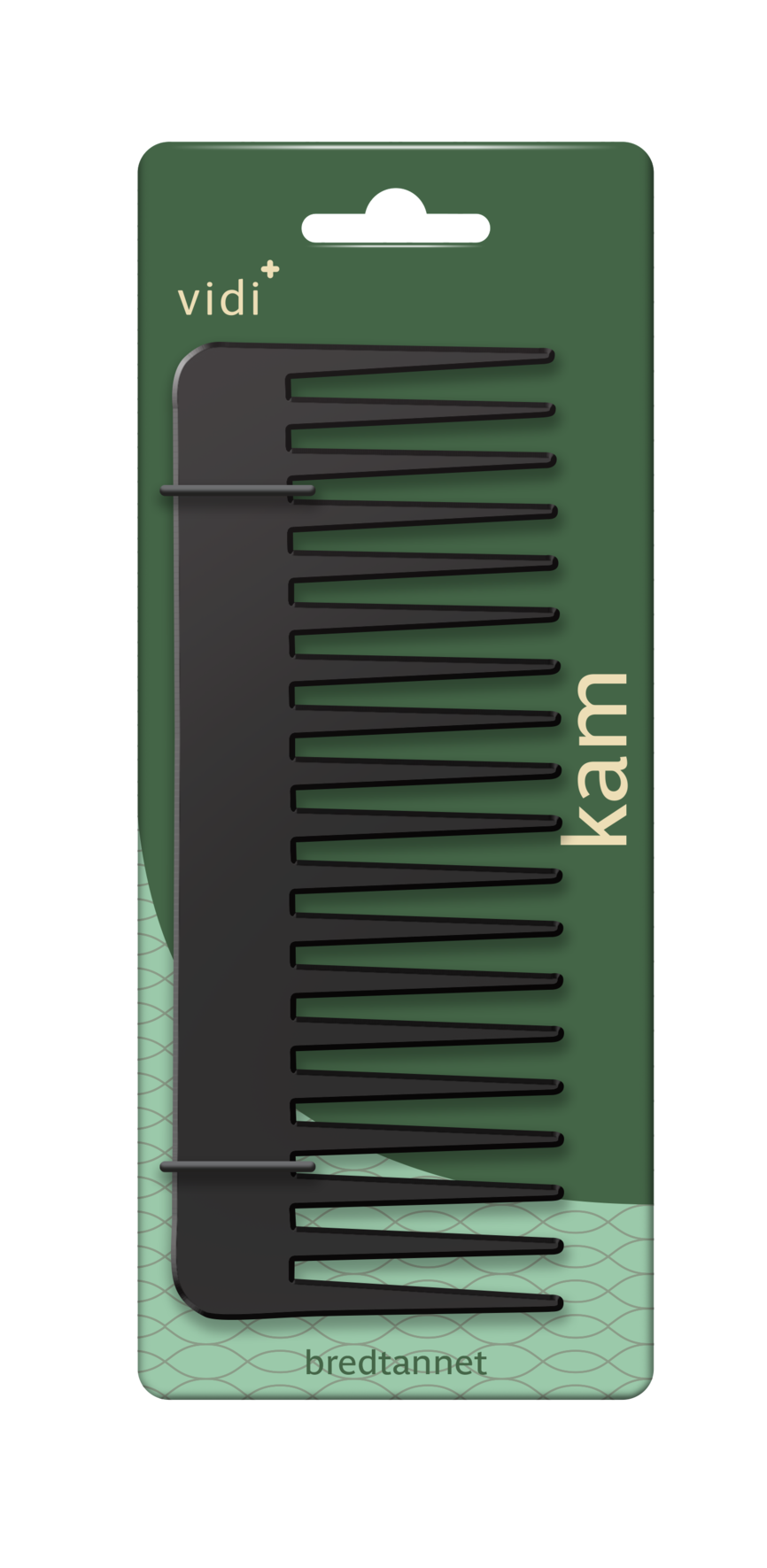 Bredtannet Kam 16 cm