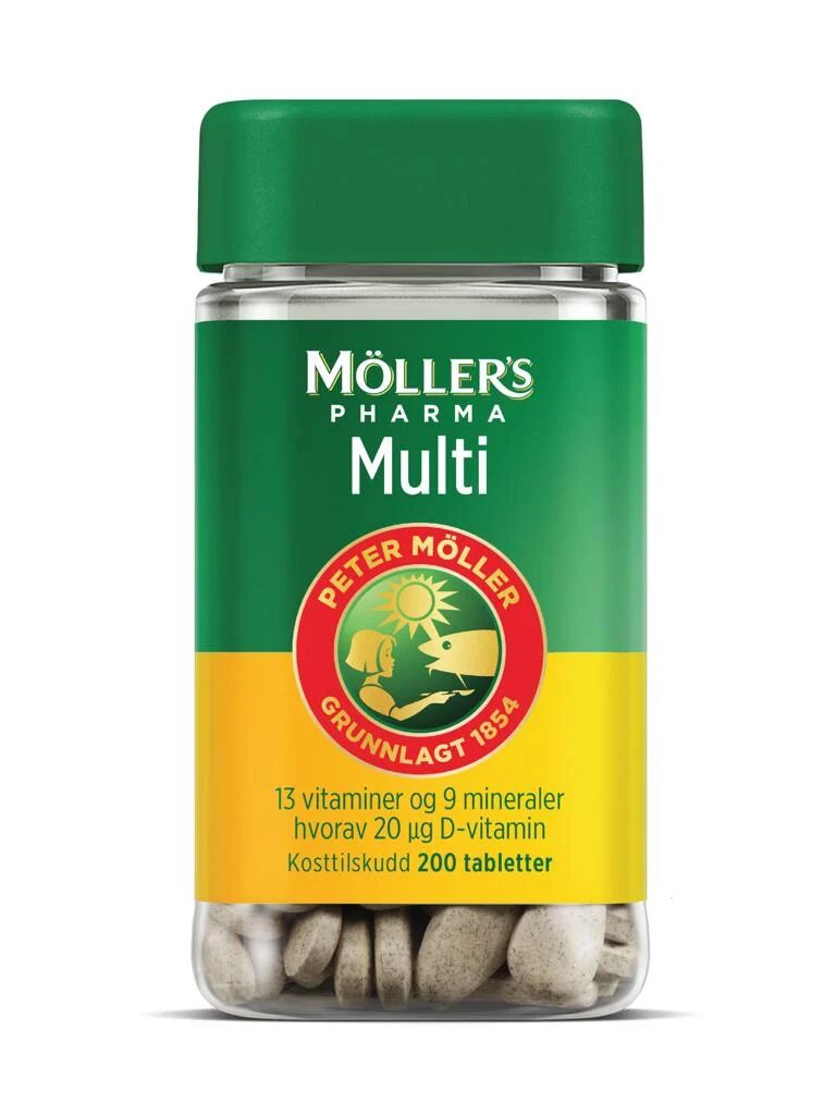 Möller's Pharma Multi tabletter 200 stk.