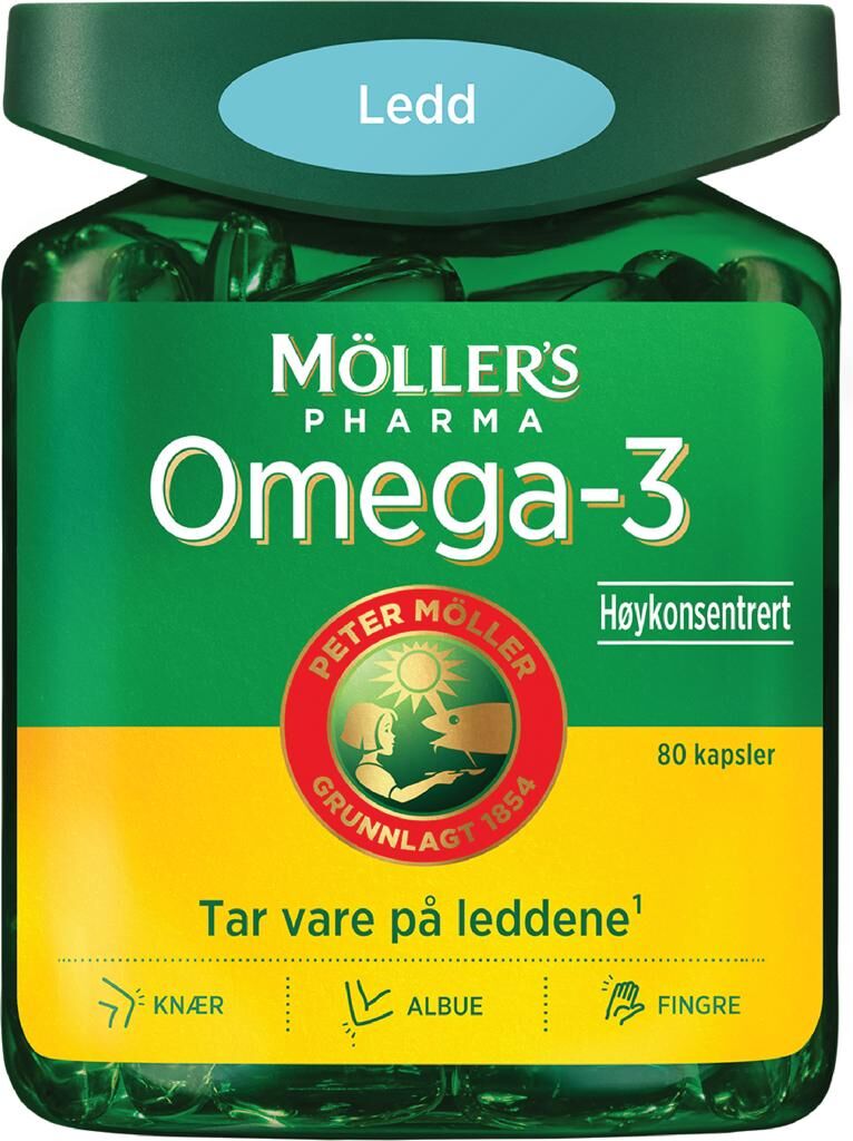 Möller's Pharma Omega-3 Ledd kapsler 80 stk.