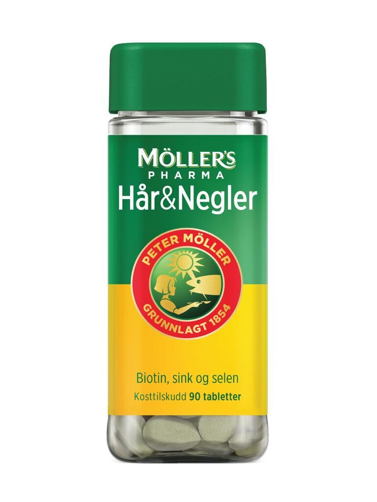 Möller's Pharma Hår & Negler tabletter 90 stk.
