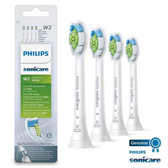 Sonicare W2 Optimal White Soniska (Vita) tandborsthuvuden i standardutförande