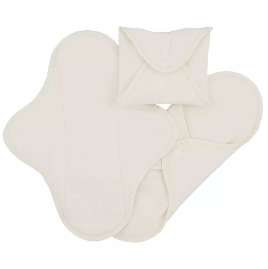 Tygbindor dag Naturvit 3-pack