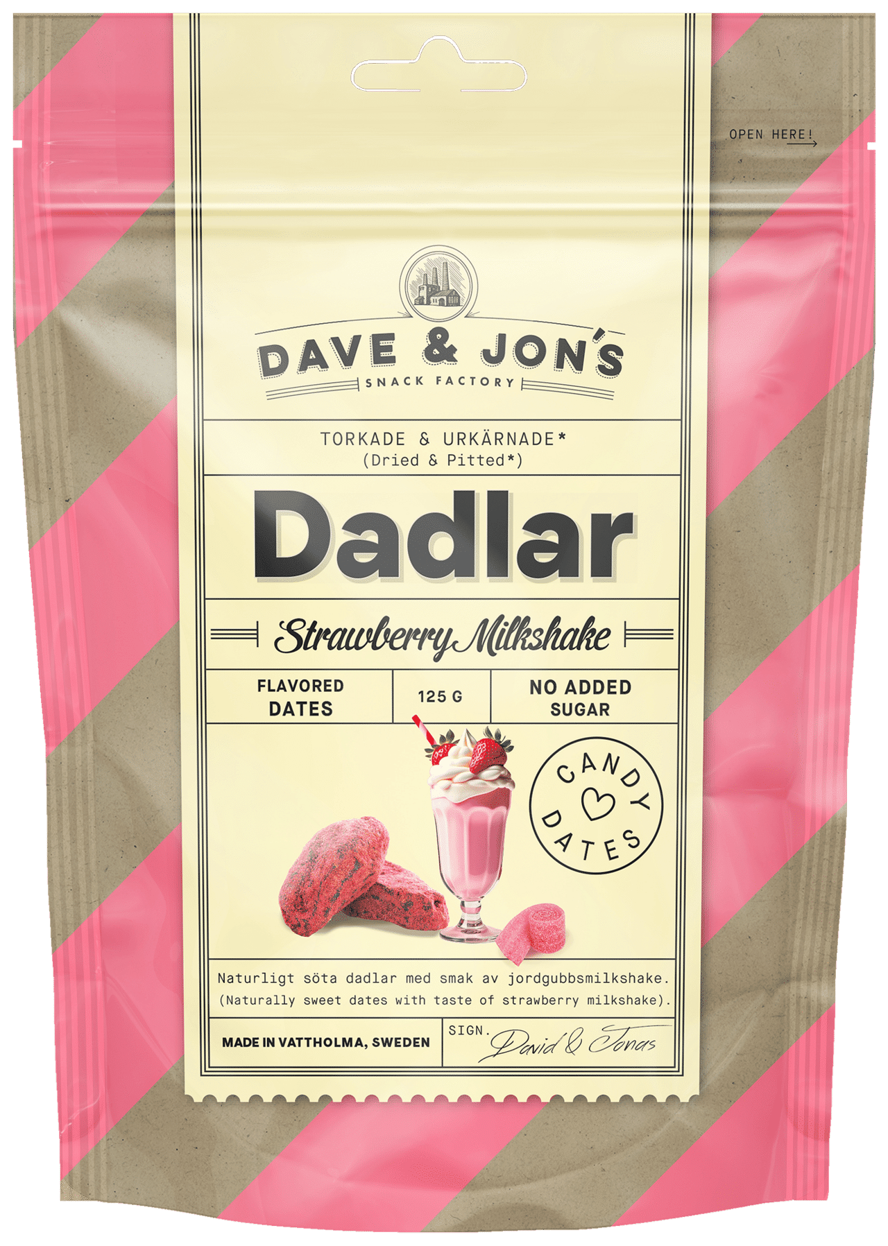 Dadlar Strawberry Milkshake 125 g
