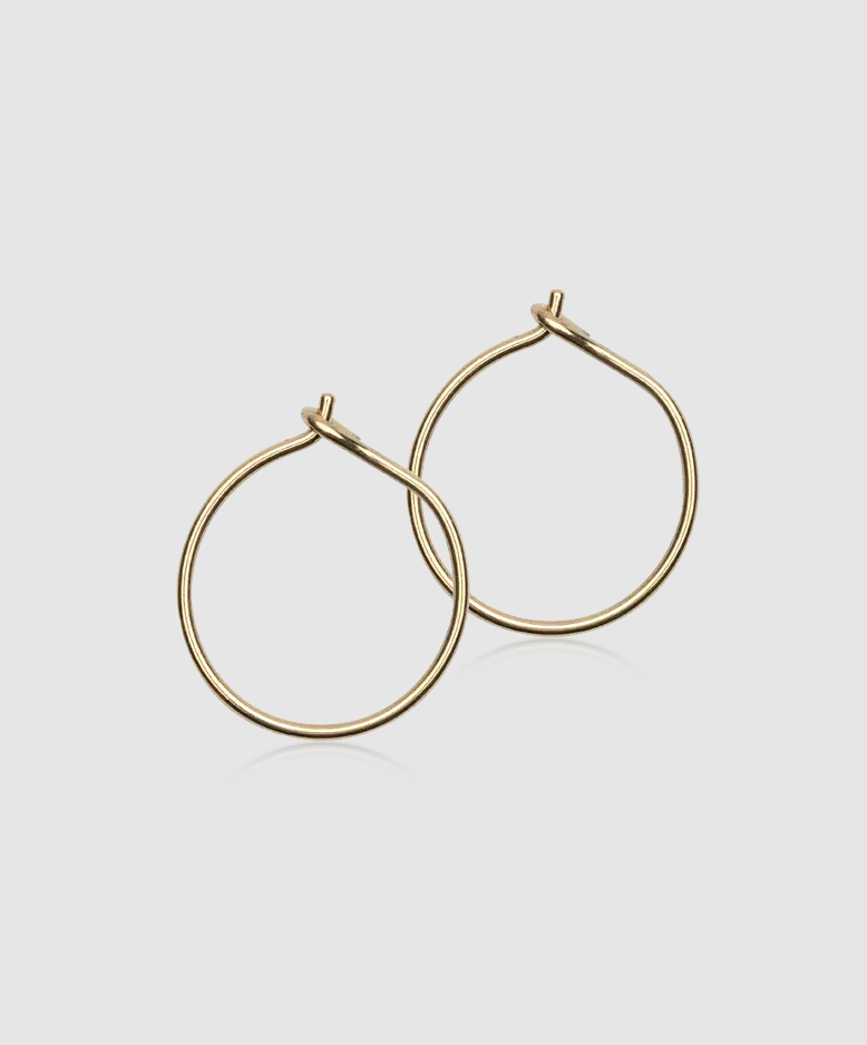 Runt örhänge GT, 14 mm