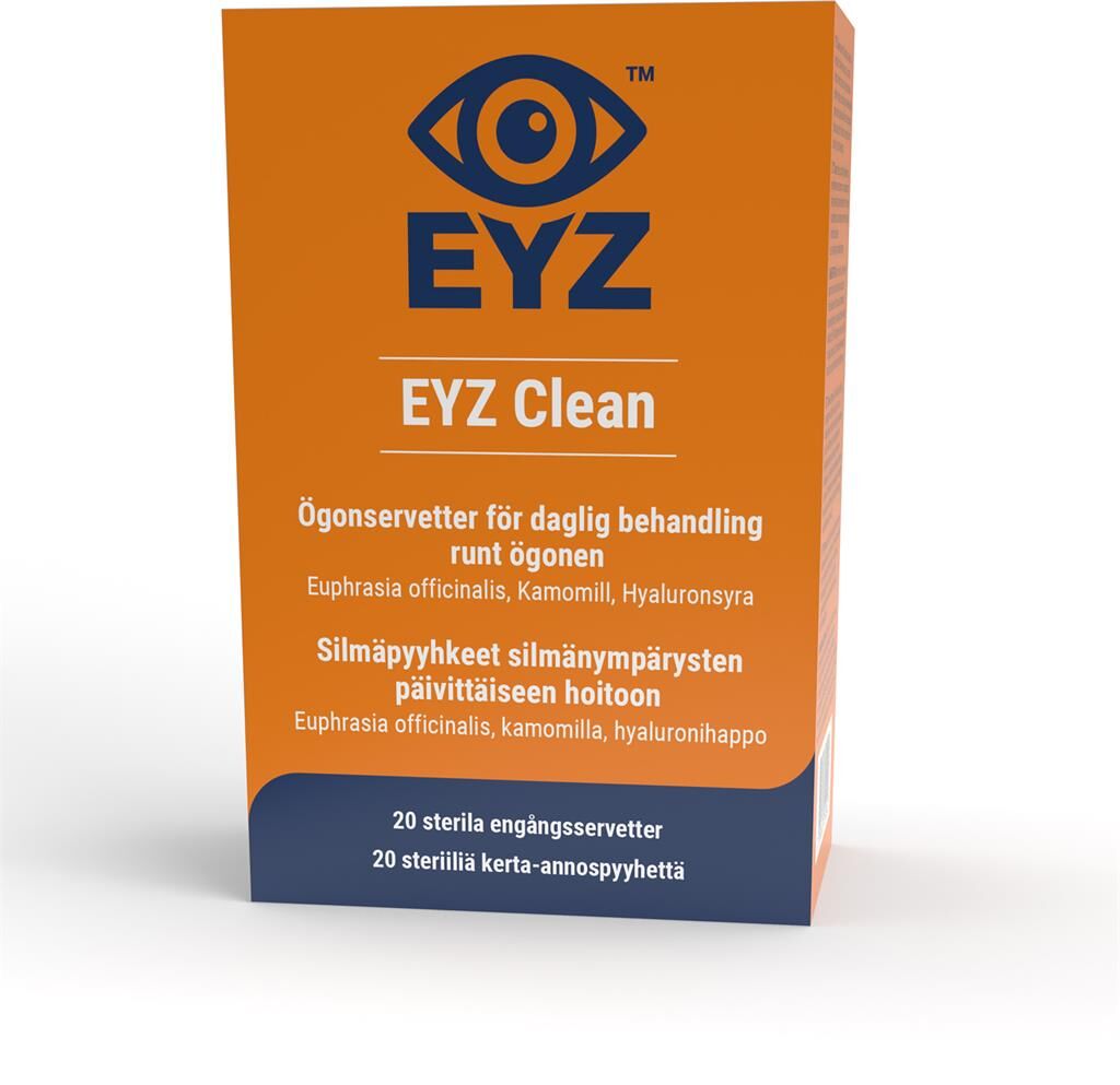Clean Ögonservetter, 20 st