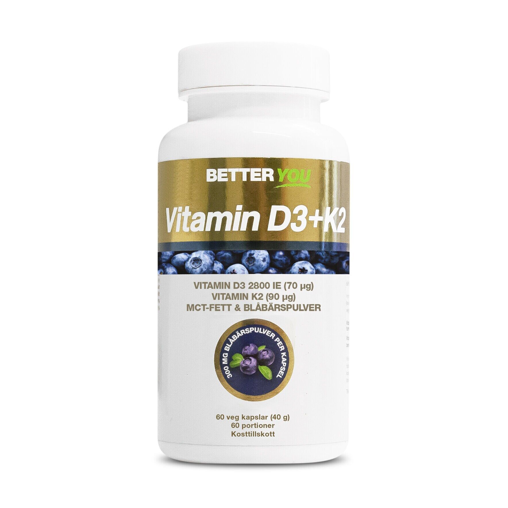 Vitamin D3+K2 60 kapslar