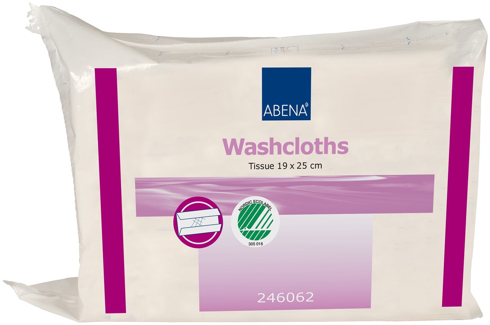 Tvättlapp 6-lag C-vikt 19x25 cm - 125 st