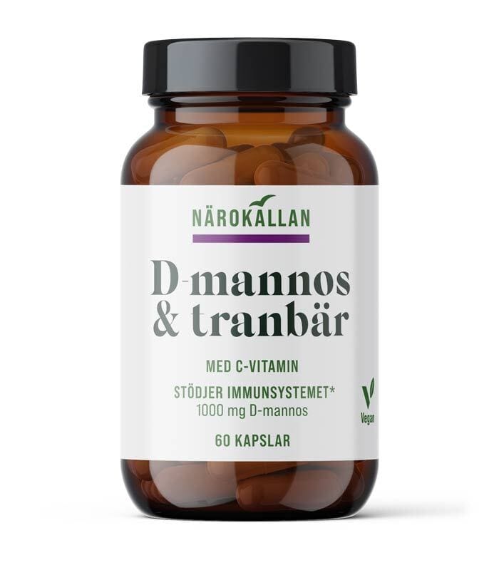 D-Mannos + Tranbär 60 kapslar
