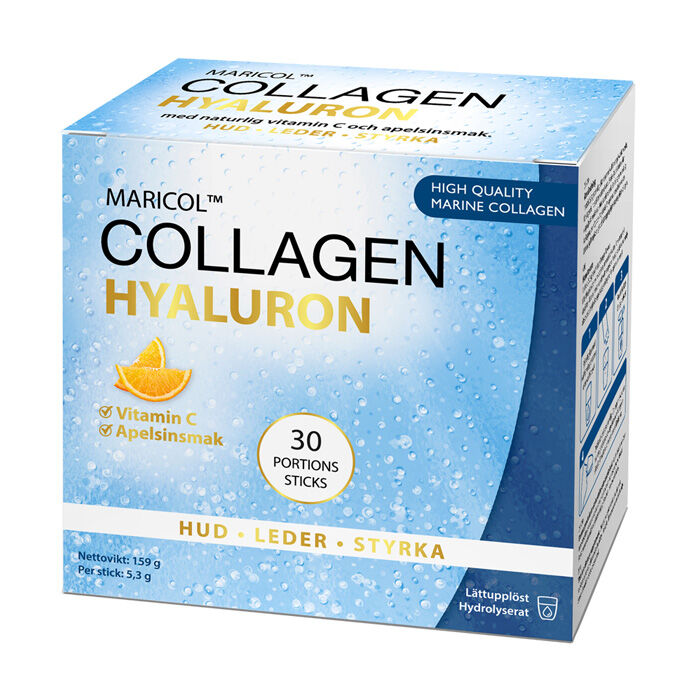 Collagen hyaluron + C, Box med 30 sticks