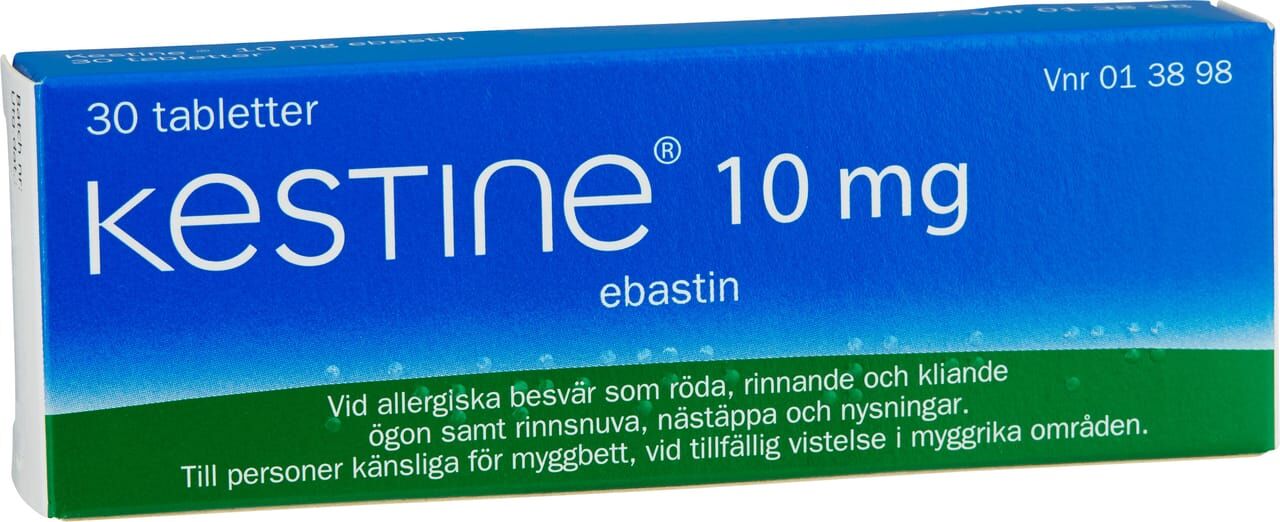 10 mg ebastin 30 tabletter