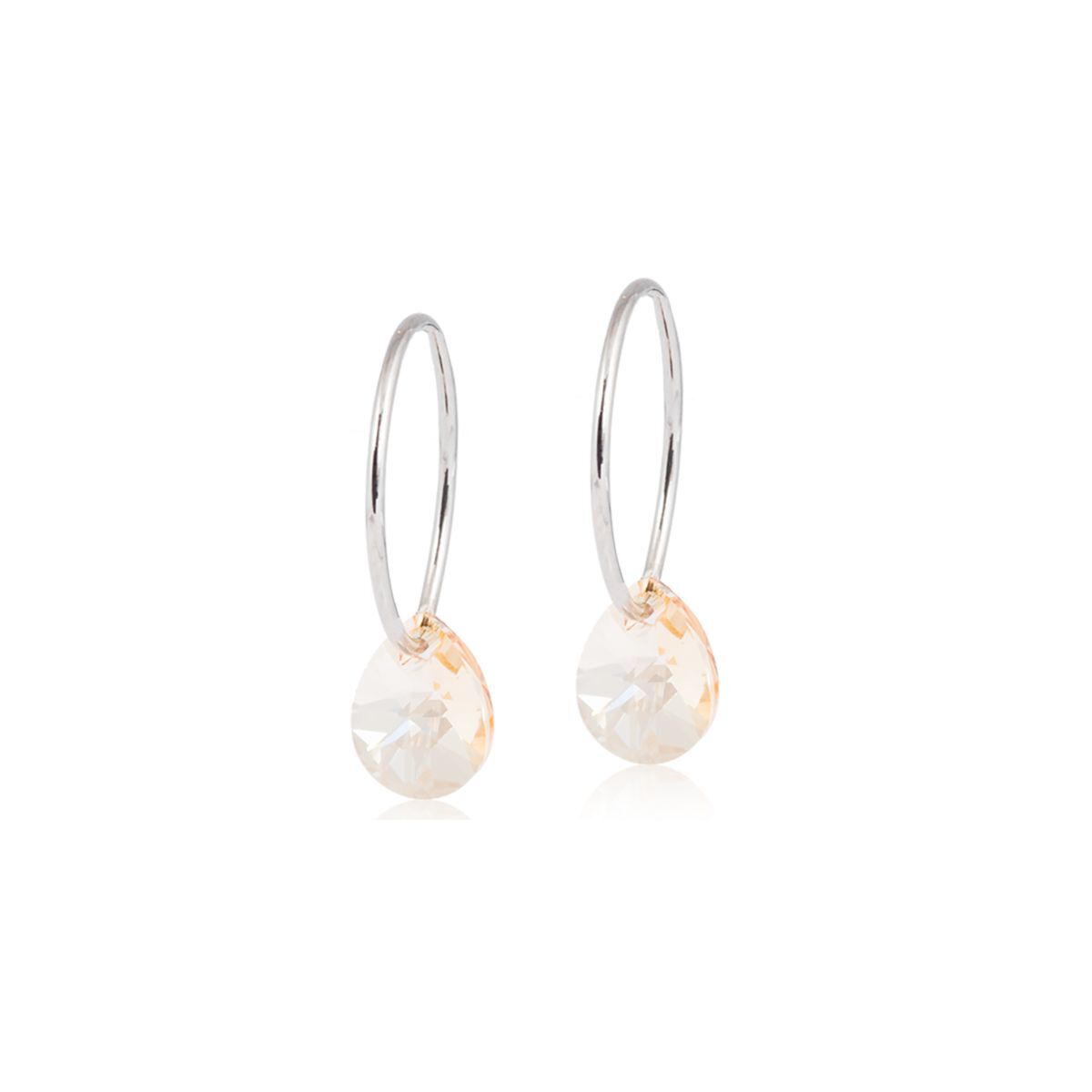 Örhängen NT Drop 8 mm & Ring 14 mm Golden Shadow 1 par