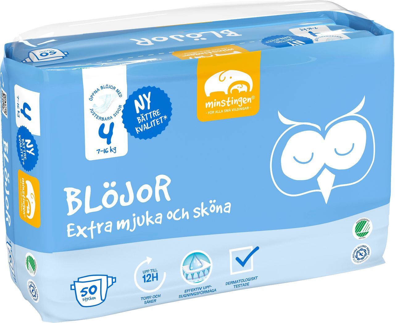 Blöjor nr 4 (7-16 kg) 50 st