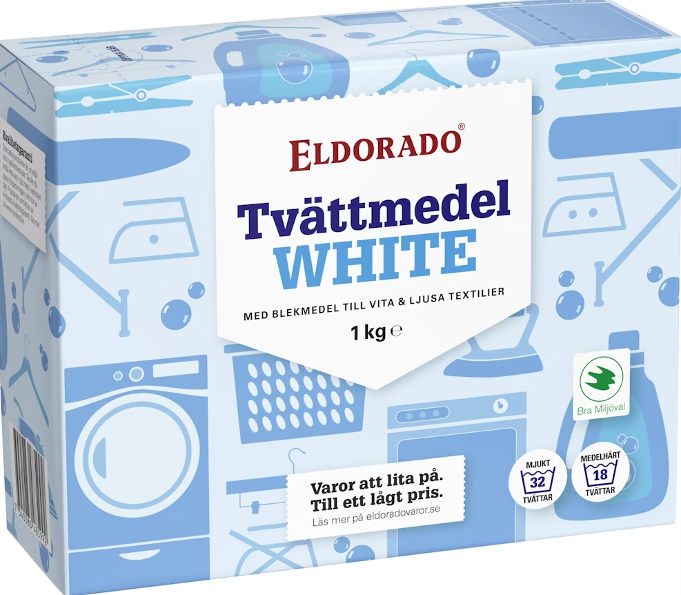 White Tvättmedel Pulver 1kg