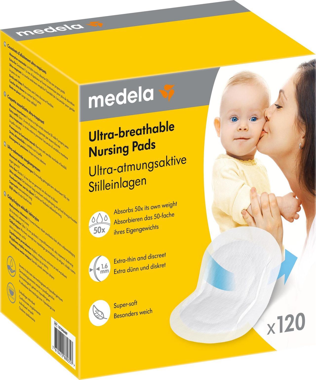 Ultraandningsbara Amningsinlägg 120 st