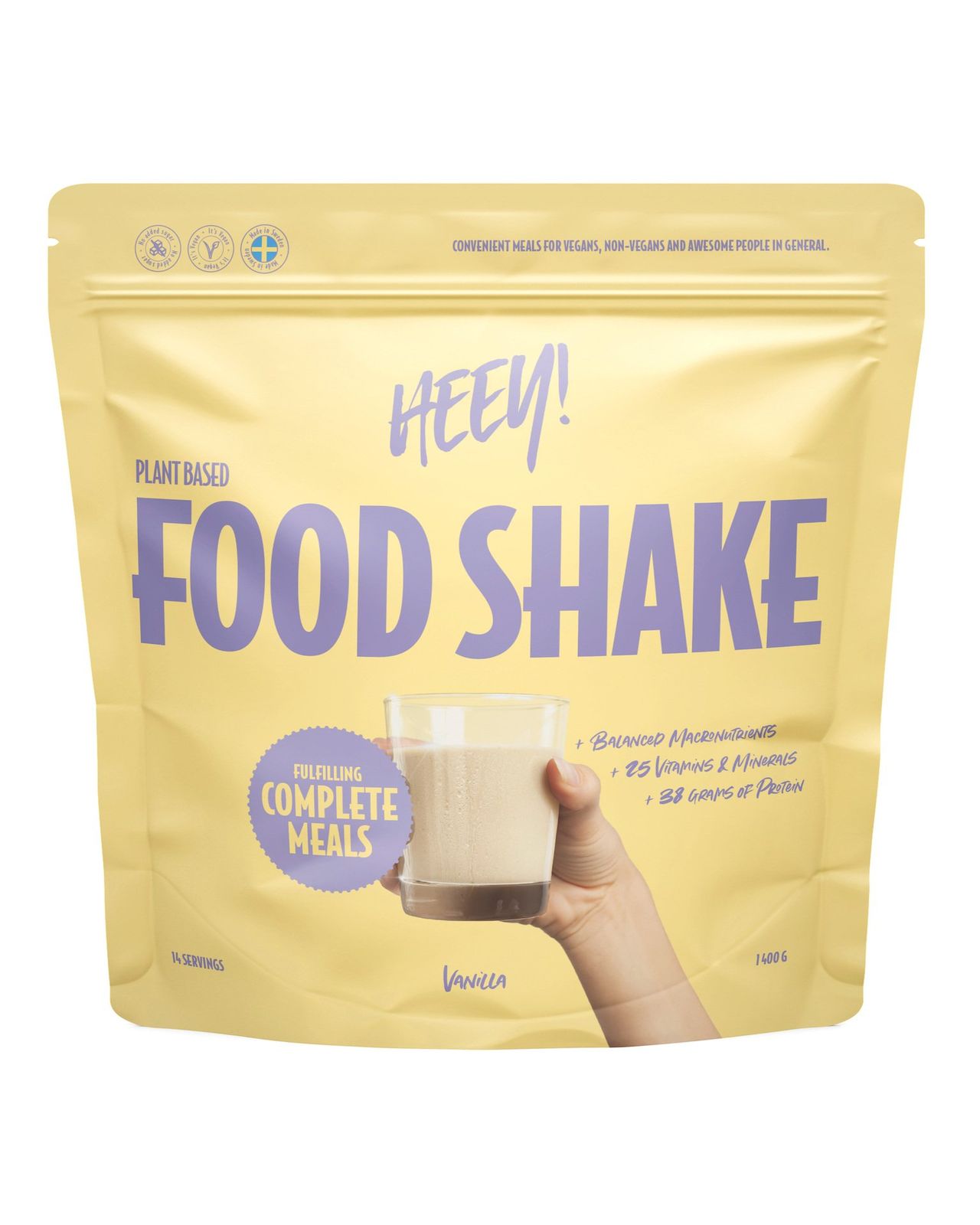 Vegansk Food Shake Måltidsersättning Vanilj 1400 g