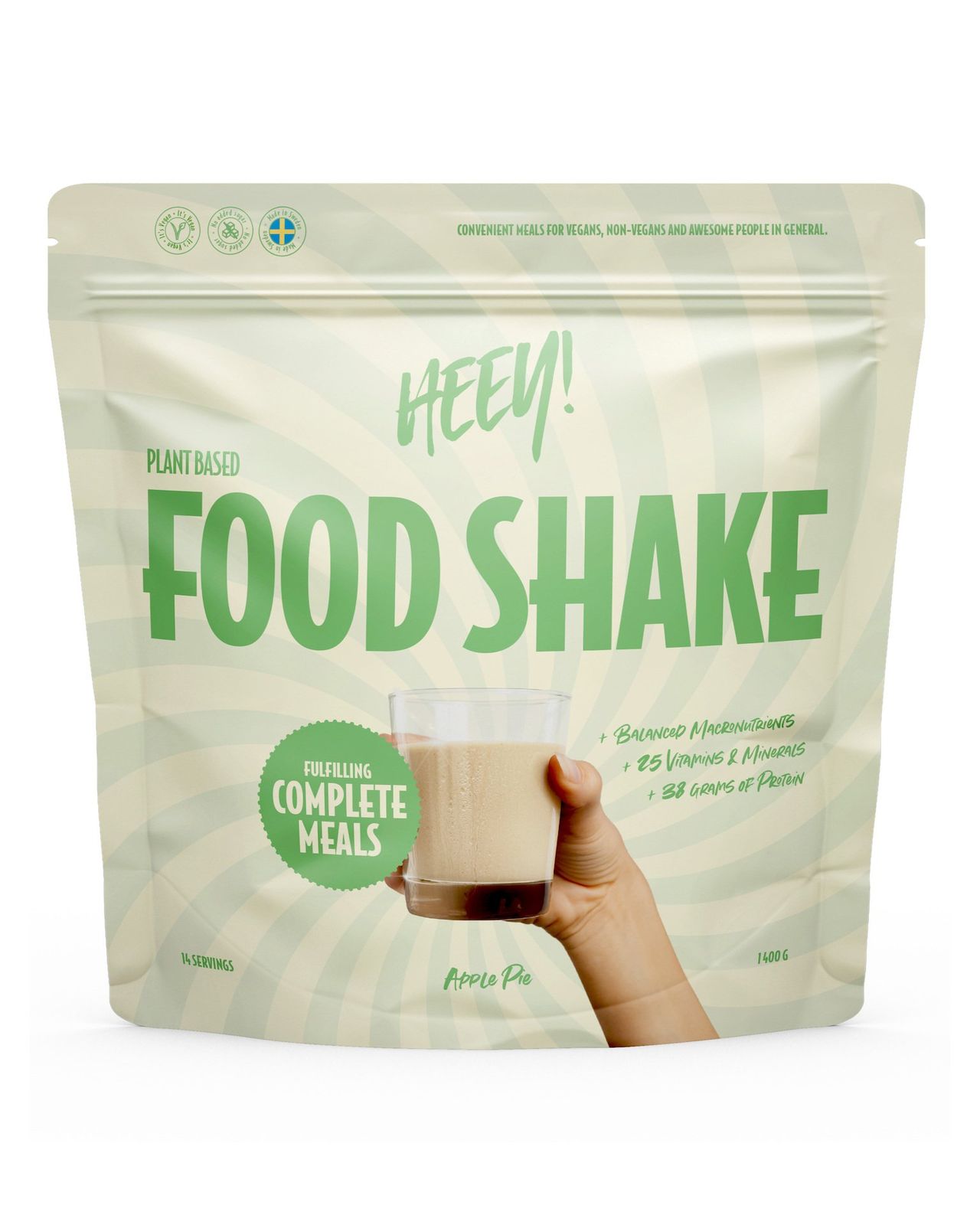 Vegansk Food Shake Måltidsersättning Äppelpaj 1400 g