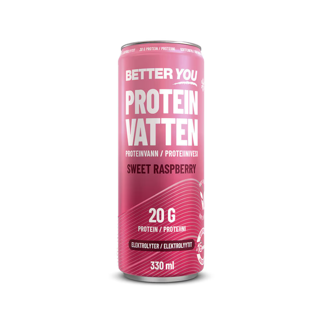 Proteinvatten Sweet Raspberry Elektrolyter 330ml