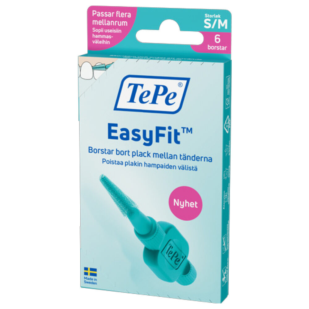 Easy Fit Mellanrumsborste S/M 6-pack