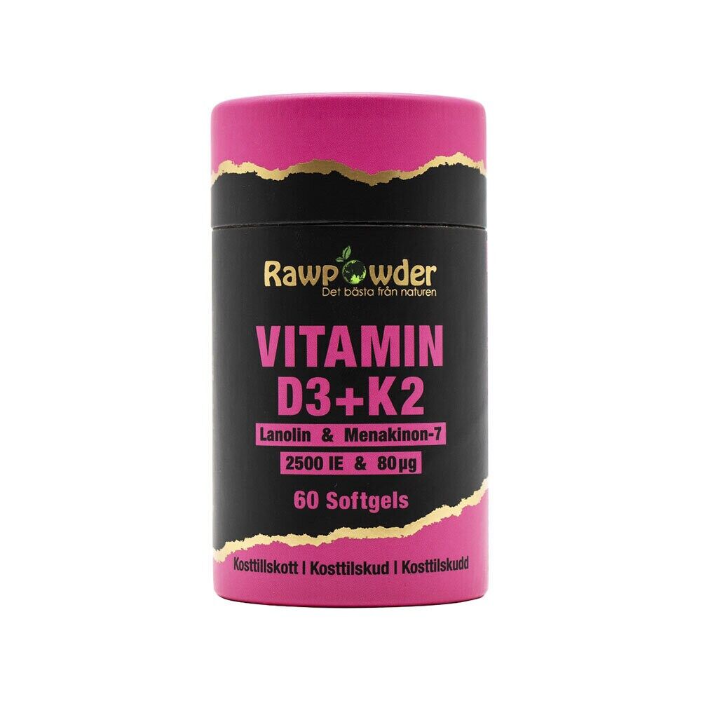 Vitamin D3 2500 IE + K2 80μg 60 Softgels