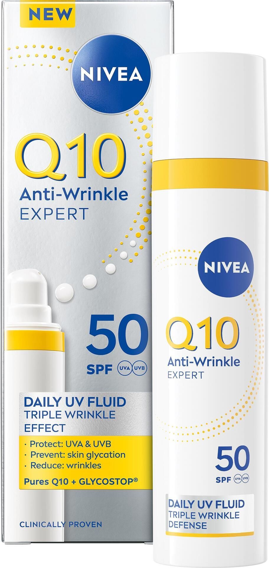 Dagkräm Q10 Anti-Wrinkle Expert Daily UV Fluid SPF50, 40 ml