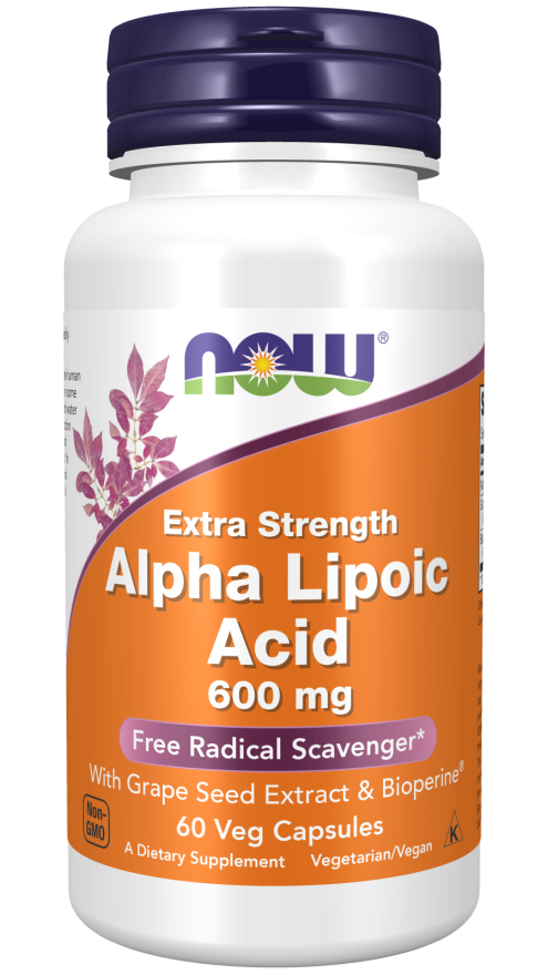 Alpha Lipoic Acid, Extra Strength 600 mg 60 vegcaps