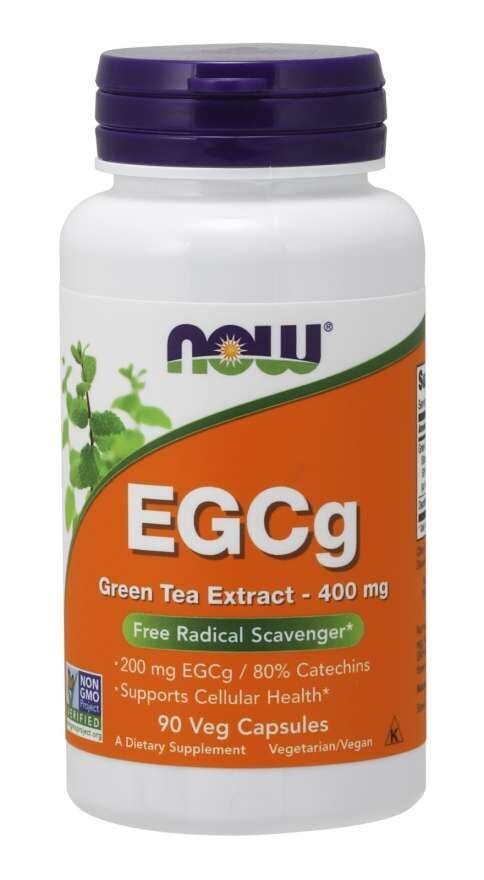 EGCg Grönt te-extrakt 400 mg 90 vegkapslar NOW