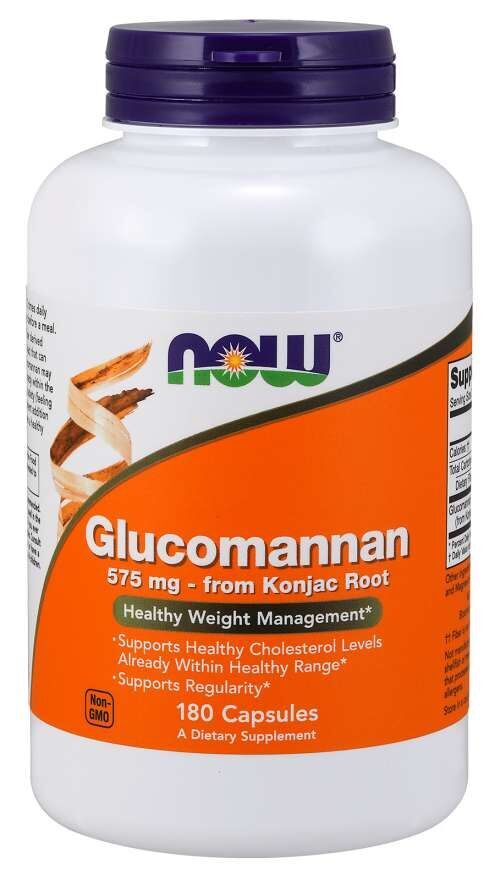 Glucomannan 575 mg 180 kapslar NOW