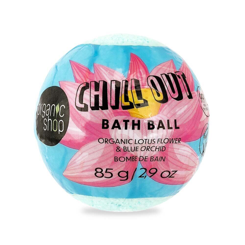 Chill Out Organic Lotus flower & Blue Orchid bath ball 85g