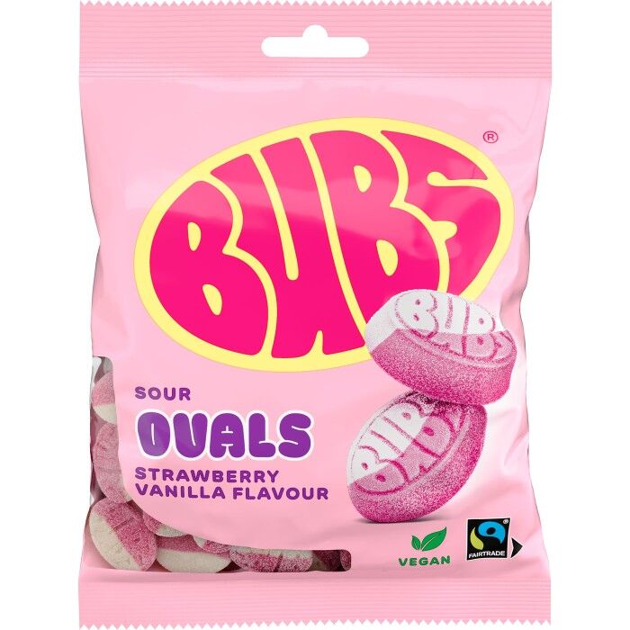 Godis Strawberry Vanilla OVALS 90g
