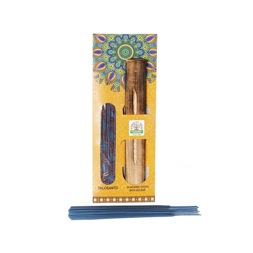 Rökelsepinnar med rökelsehållare Palo Santo