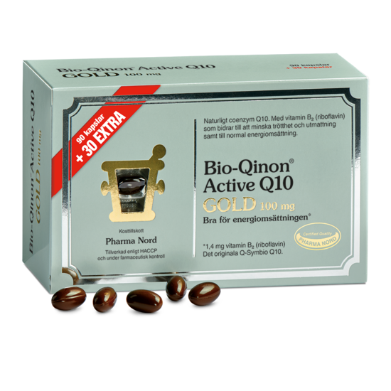 Bio-Qinon Active Q10 Gold 100 mg 90+30 kapslar