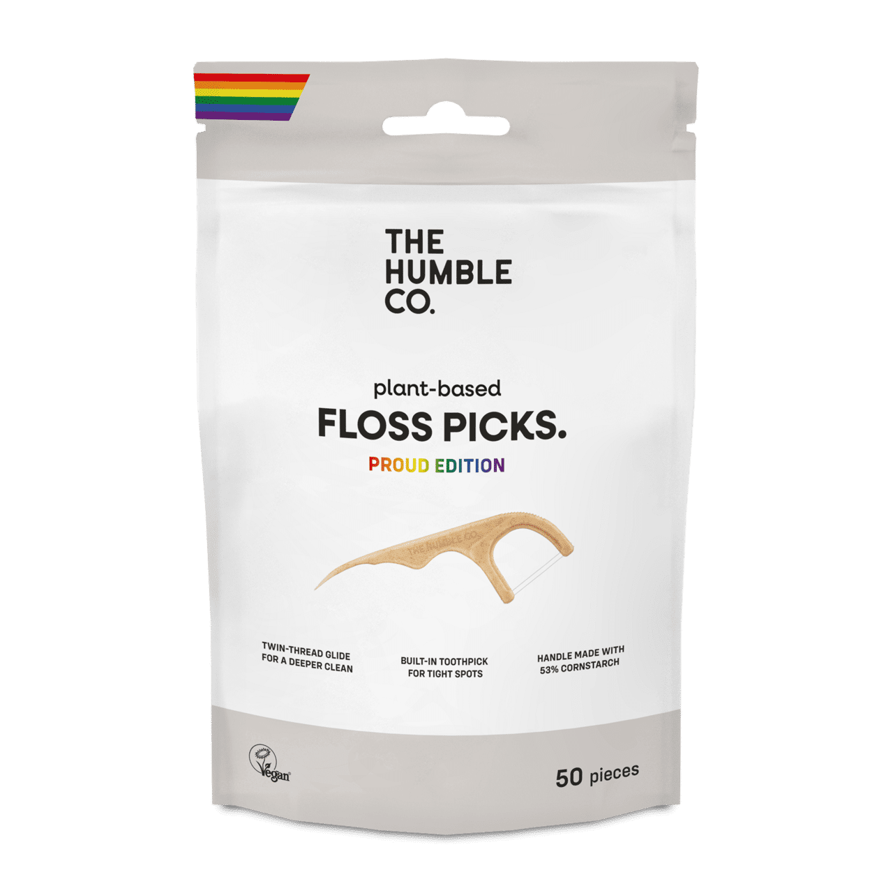 Dental Floss Pick Proud Double Thread 50 st