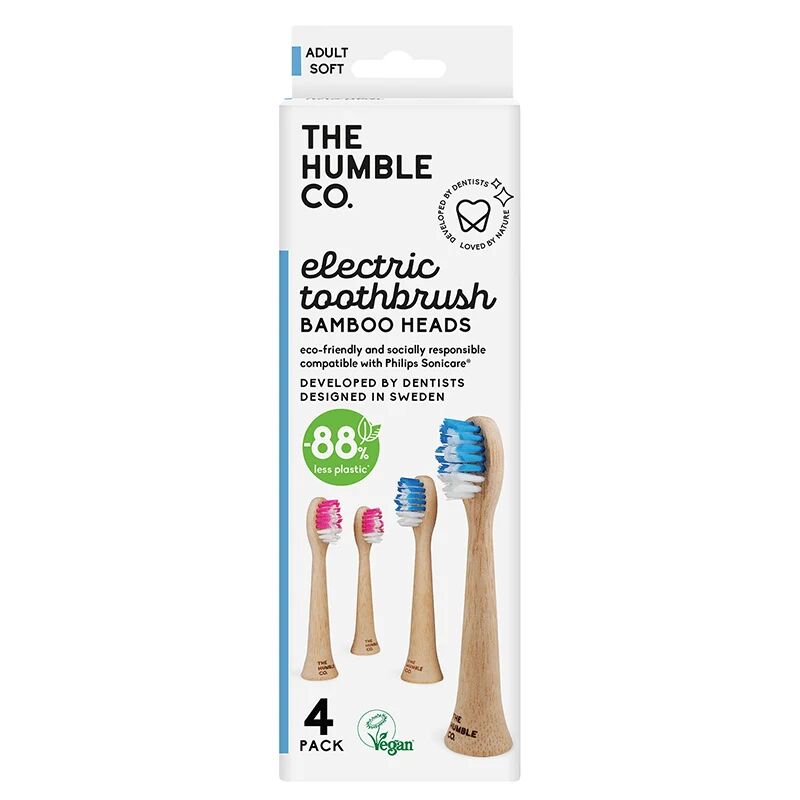 Power Toothbrush Heads Bambu Soft 4-pack till Philips Sonicare