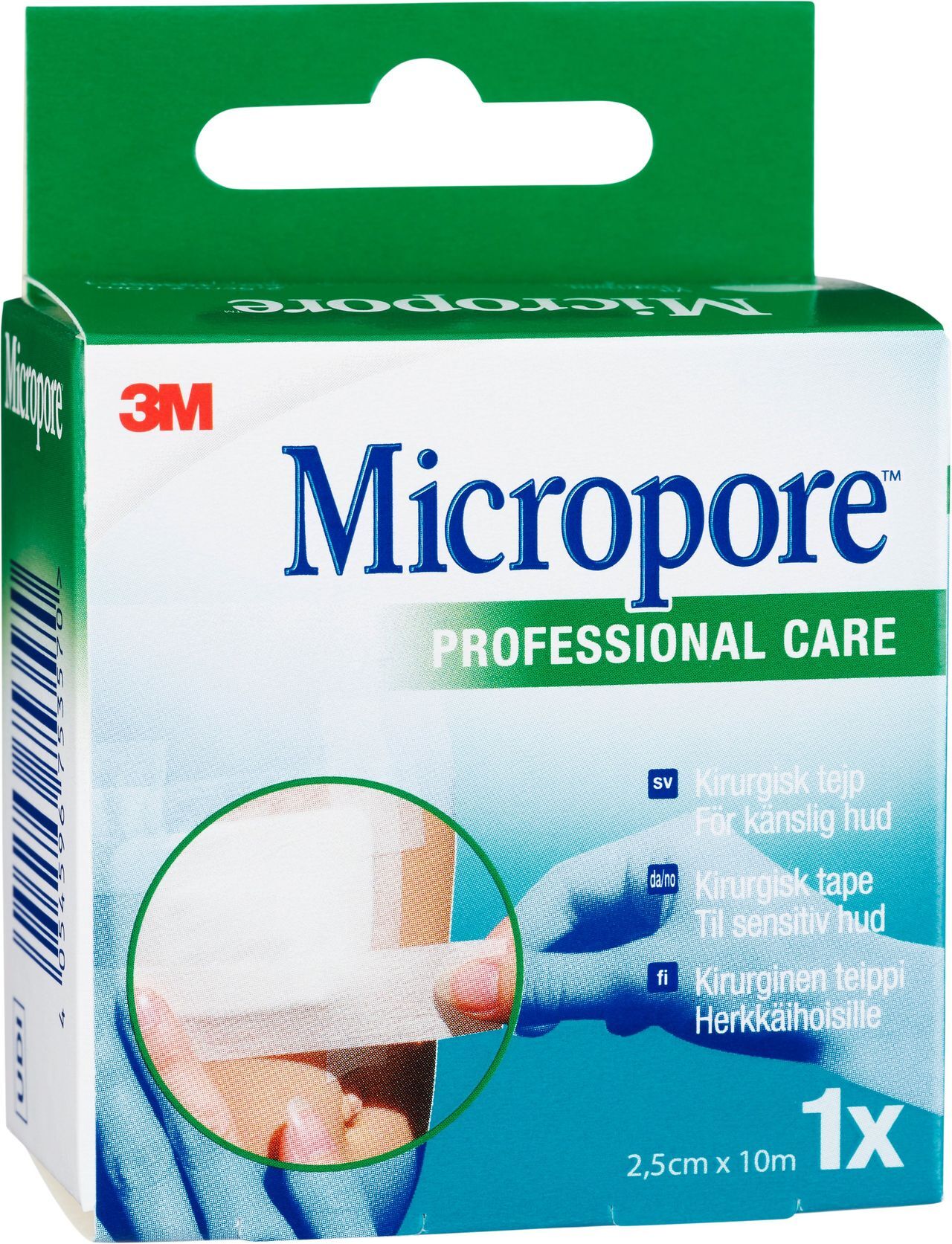 Micropore Kirurgisk tejp 10 m x 2,5 cm refill