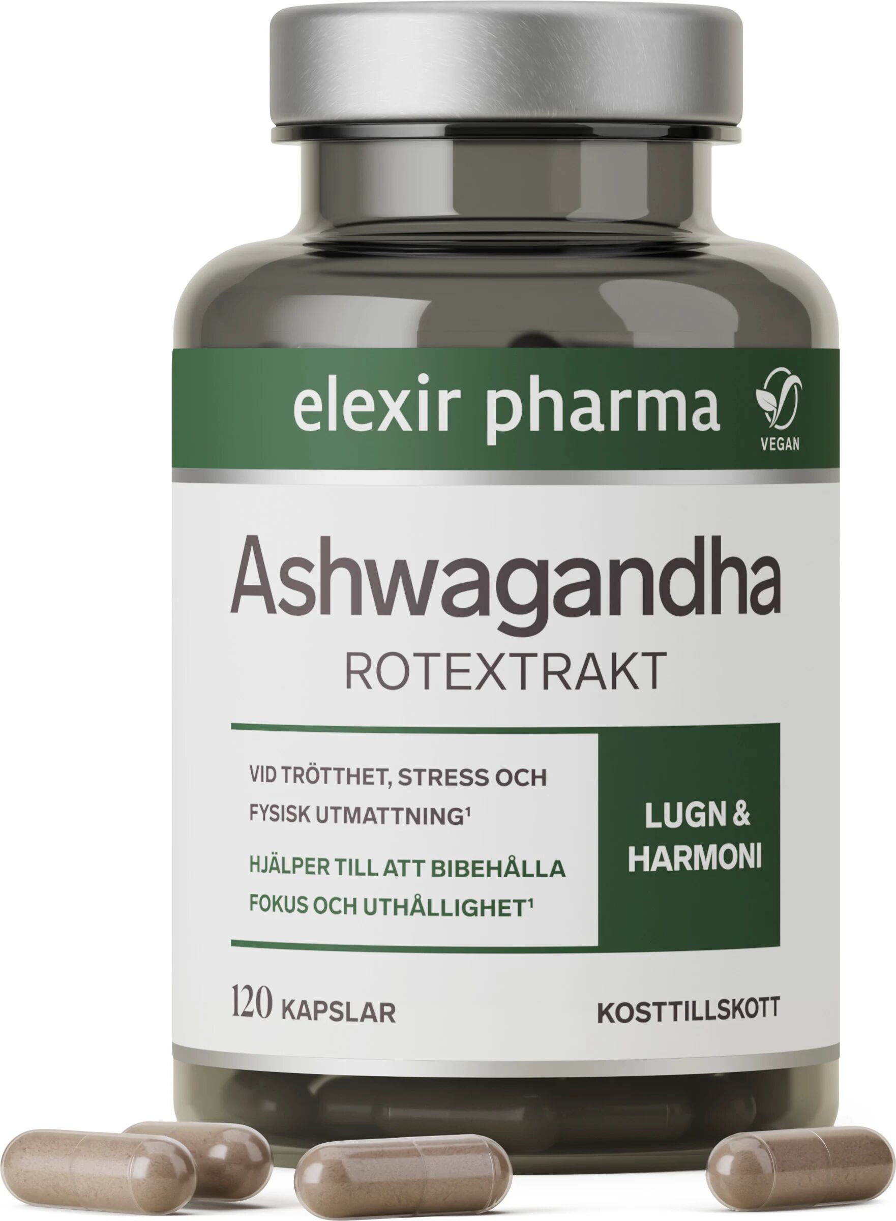 Ashwagandha 120 kapslar