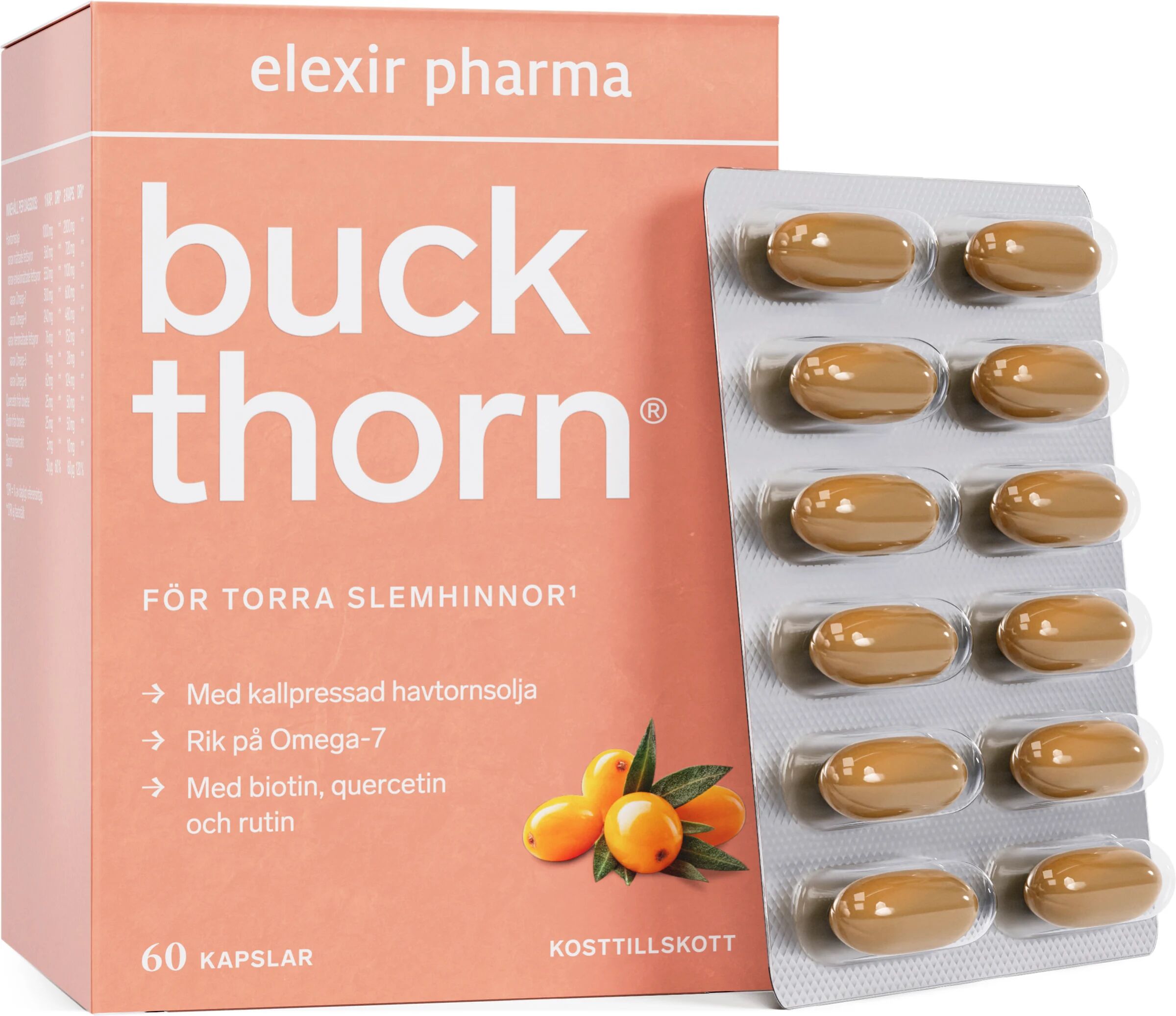 Buckthorn 1000 mg 60 kapslar