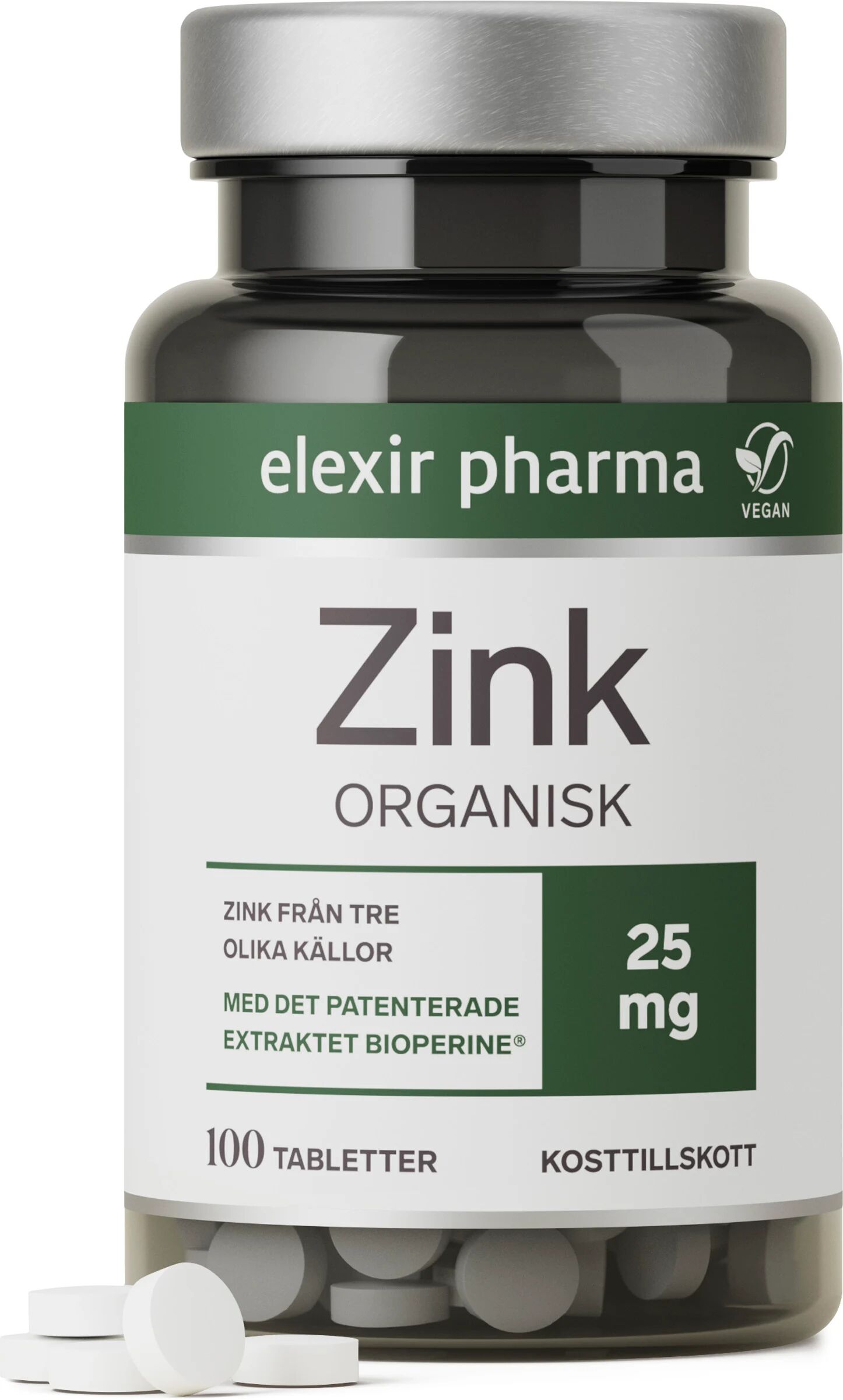 Zink 25 mg 100 tabletter
