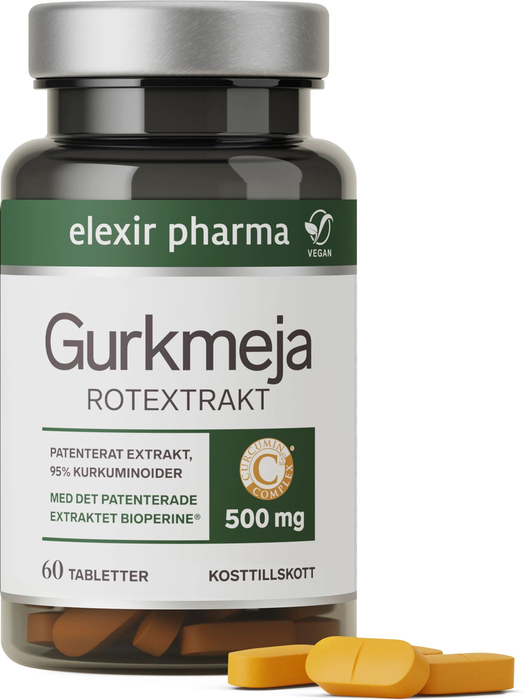 Gurkmeja Kosttillskott 60 tabletter